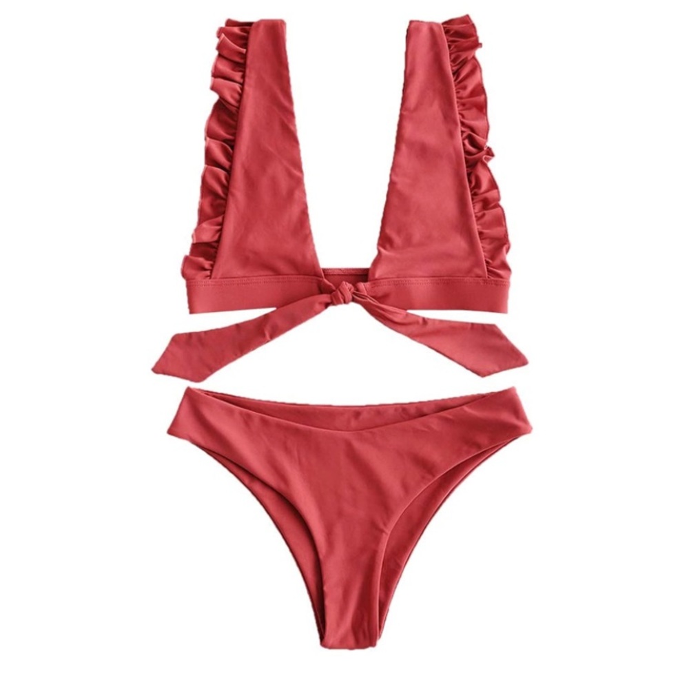 *NWT* ZAFUL Red bikini size small